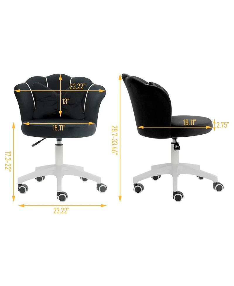 Dyhome Kitchen Chairs Mid-Century Modern Dining Set of 6, Room Chairs, Polyester Upholstered Wishbone Chair