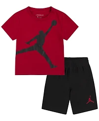 Jordan Toddler Boys 2-Piece Jumbo Jumpman T-Shirt and Shorts Set