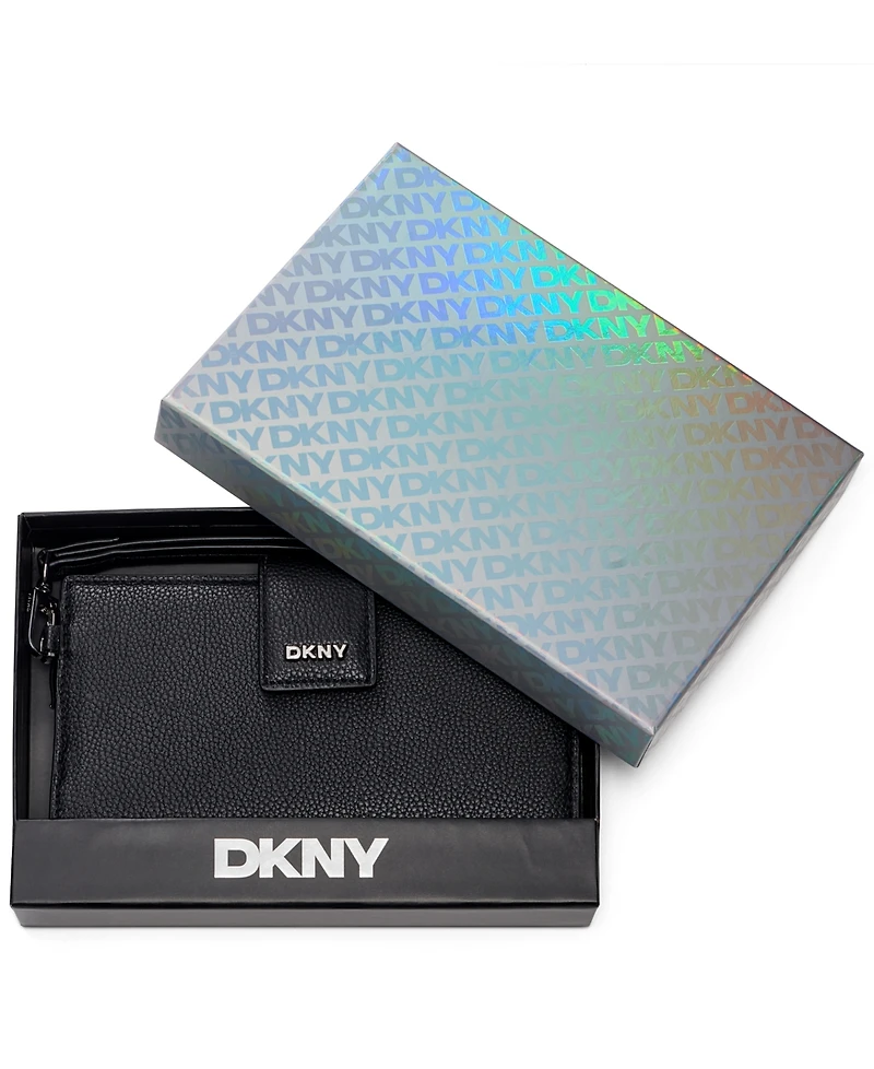 Dkny Boxed Lilah Snap Closure Flap Mini Wallet
