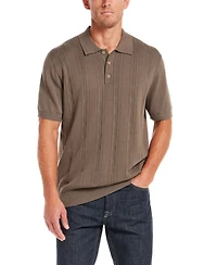 Weatherproof Vintage Men's Regular-Fit 100% Cotton Pointelle Sweater-Knit Polo Shirt