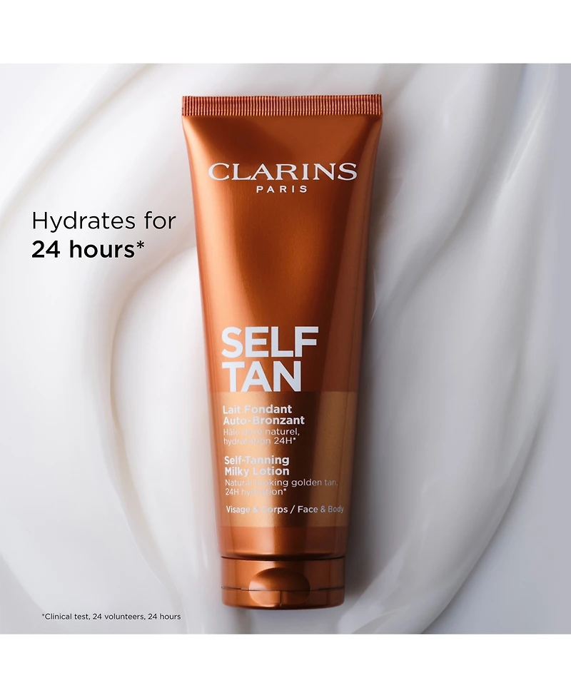 Clarins Self-Tan Milky Lotion Face and Body Tanner, 4.5 oz.