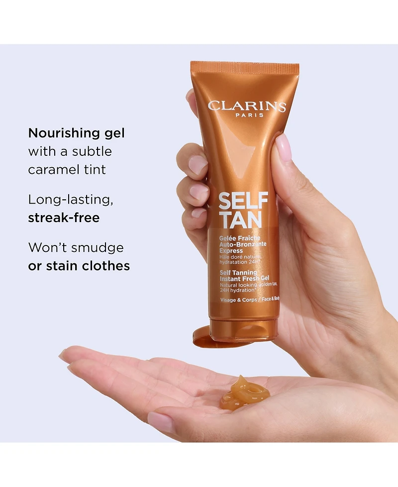 Clarins Self-Tan Gel Face and Body Tanner, 4.5 oz.
