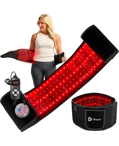 LifePro Red Light Therapy Belt – Near Infrared & Red Light for Pain Relief, Muscle Soreness, Inflammation, and Joint Therapy