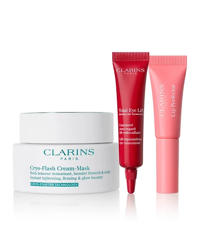 Clarins 3-Pc. Glow-Boosting Cryo-Flash Mask Kit Set
