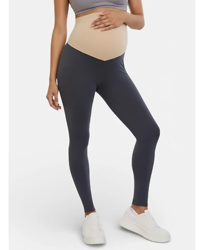 Motherhood Maternity Women's Essential Stretch Secret Fit Over the Belly Leggings
