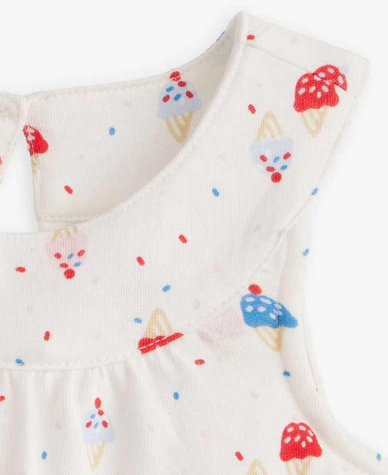 First Impressions Baby Girls' 0M-24M Ice Cream-Print Sunsuit, Macy's Exclusive