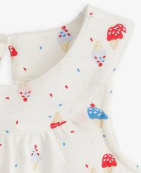 First Impressions Baby Girls' 0M-24M Ice Cream-Print Sunsuit, Macy's Exclusive