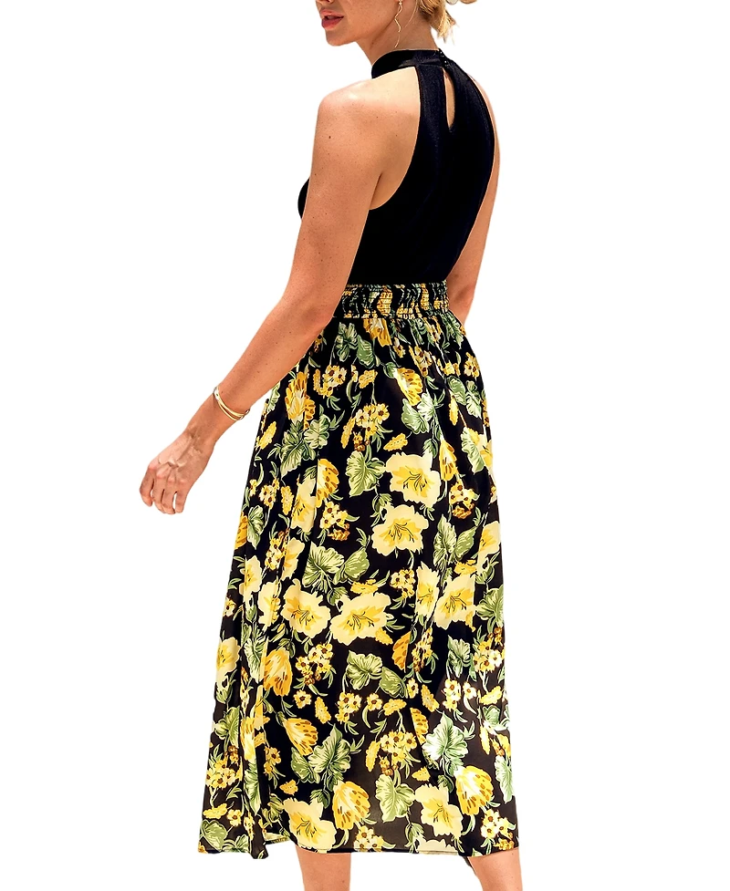 Cupshe Women's Rising Starlet Floral Maxi Beach Dress