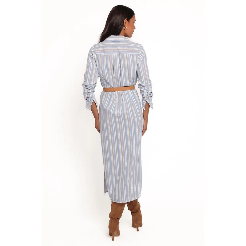 Petal and Pup Women's Caprice Long Sleeve Button Down Maxi Dress