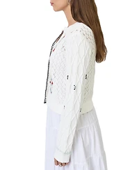 Central Park West Women's Jaden Embroidered Cardi