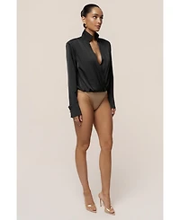 Jluxlabel Women's Visionary Pleated Bodysuit