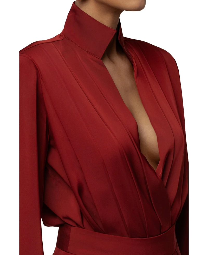 Jluxlabel Women's Visionary Pleated Tops & Tees