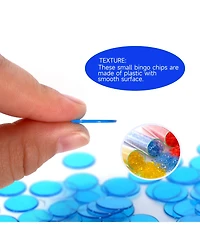 Gse Games & Sports Expert 500 Pieces of 3/4-inch Plastic Transparent Bingo Chips for Game Party