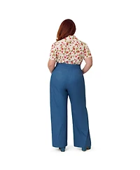 Unique Vintage Plus 1940s Ginger Wide Leg Pants
