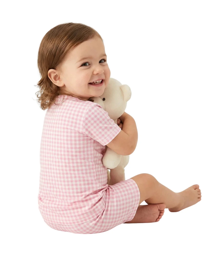 Motette Toddler Girls Sugar Gingham Pajama Set