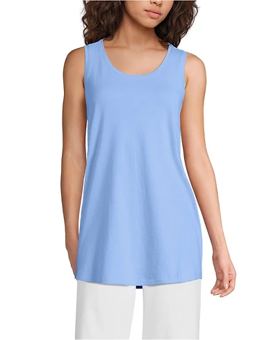 Lands' End Women's Supima Cotton Tunic Tank Top