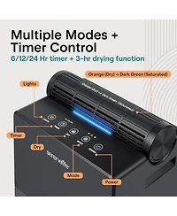 SereneLife 91oz Dehumidifier for Home – Covers Up to 1200 Sq Ft, Timer, Sleep Mode, Humidity Control, Includes Removable Closet Dehumidifier