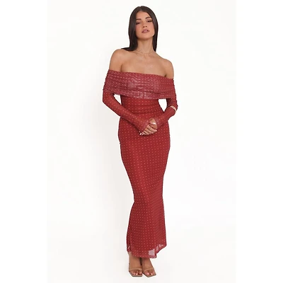 Petal and Pup Women's Zeva Off Shoulder Maxi Dress
