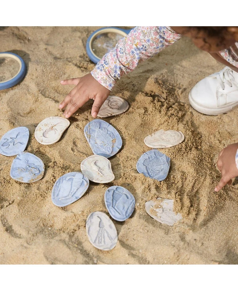 Kaplan Early Learning Magnetic Matching Aquatic Life Fossil Stones - Set of 8