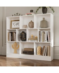 Homsee Wooden 10-Shelf Freestanding Standard Bookcase