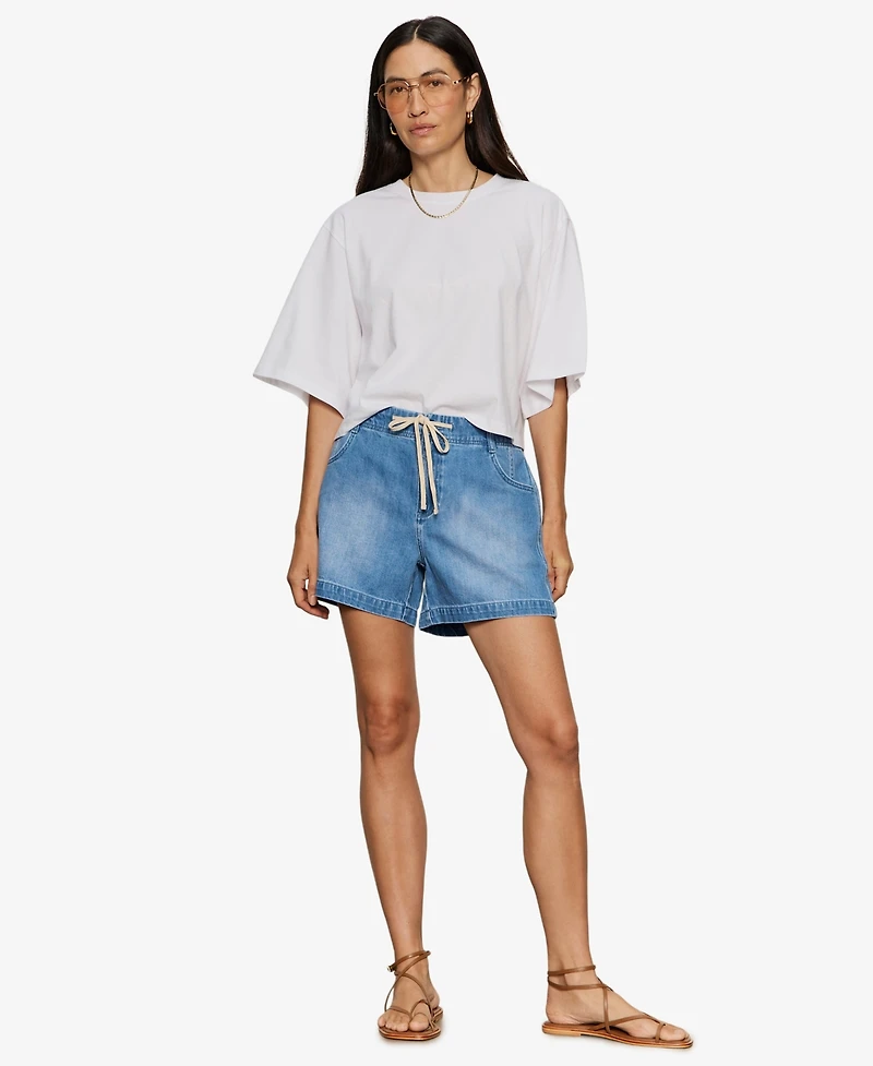 Sanctuary Women's Idyll Tie Denim Shorts