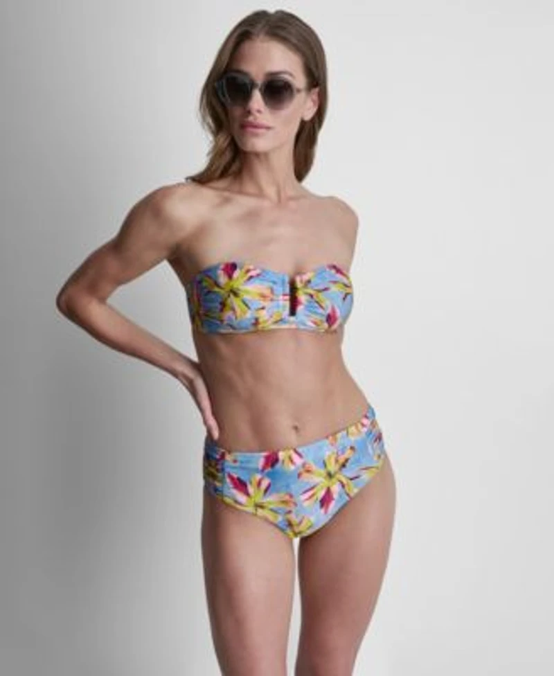 Dkny Womens Bandeau Bikini Top Bottoms