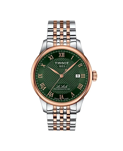 Tissot Men's Powermatic Green Dial Stainless Steel Watch, 39.30mm