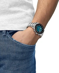 Tissot Men's Mineral Quartz Chronograph Stainless Steel Watch, 40mm