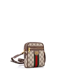 Pre-Owned Balenciaga Mini x Gucci The Hacker Project Zip Messenger Bag Bb Coated Canvas