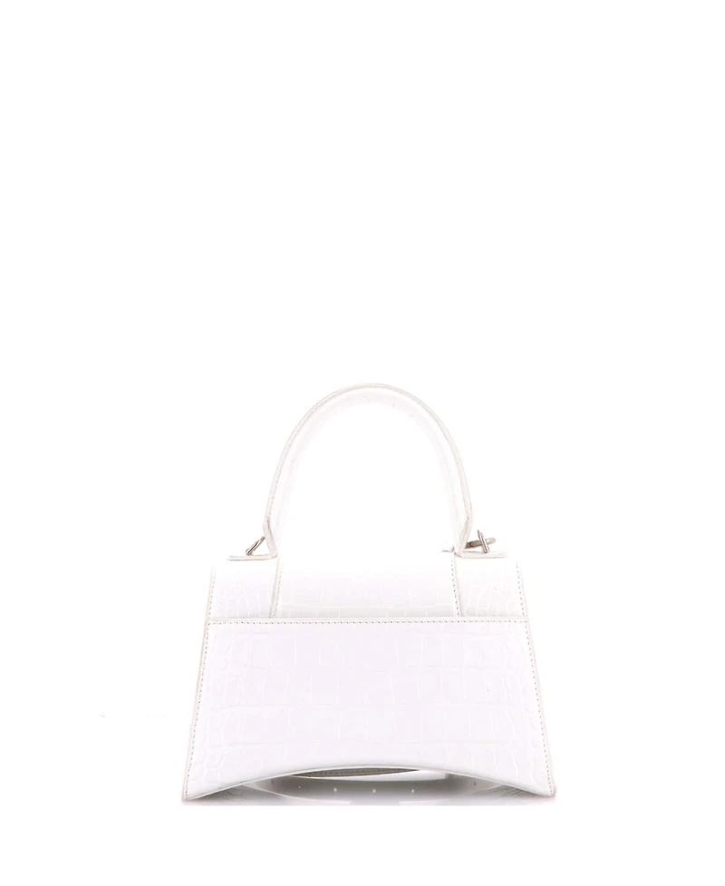 Pre-Owned Balenciaga Small Hourglass Top Handle Bag Embossed Leather