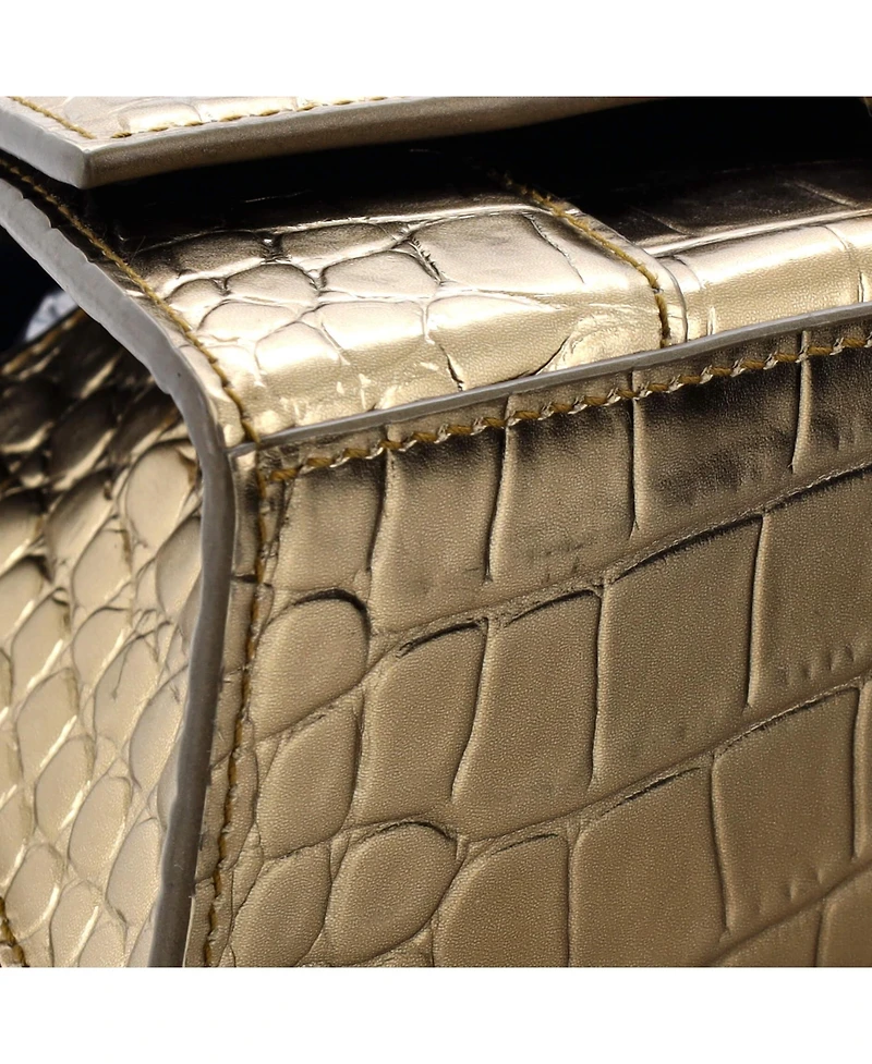 Pre-Owned Balenciaga Xs Hourglass Top Handle Bag Embossed Leather