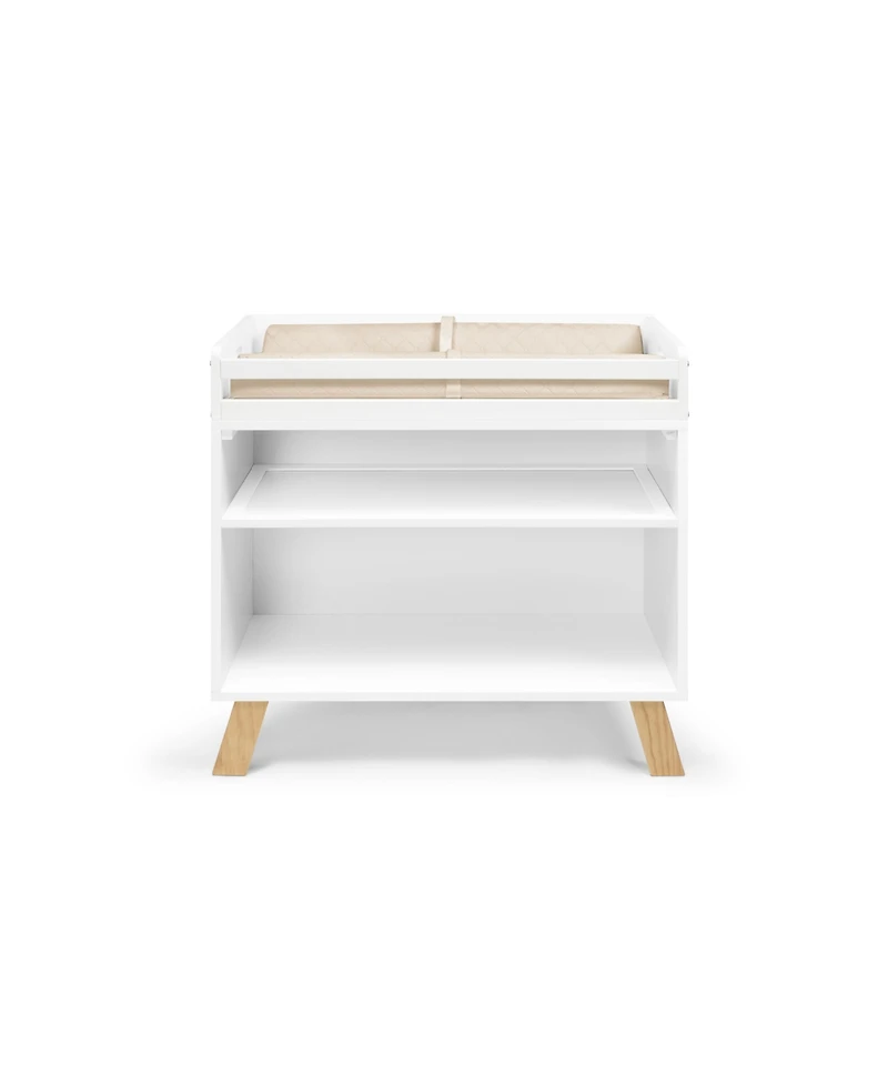 flynama Modern Multi Purpose Changing Table Finish Removable Tray Convertible Bookshelf
