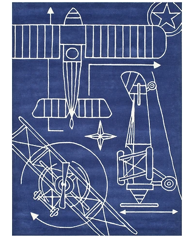 Momeni Lil Mo Hipster Lmt-16 Aero Navy 4'x6' Area Rug