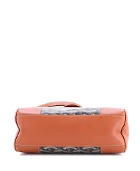Pre-Owned Goyard Mini Saigon Top Handle Bag Coated Canvas with Leather