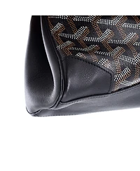 Pre-Owned Goyard Mini Saigon Top Handle Bag Coated Canvas with Leather