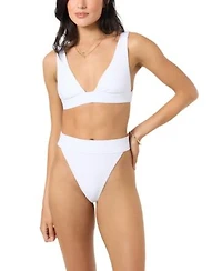 Oneill Shorebreak Rib Cancun Top High Rise Bikini Bottom