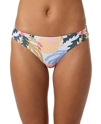 O'Neill Women's Cora Geo Comber Mid-Rise Bikini Bottom