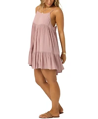 O'Neill Juniors' Saltwater Solids Rilee Crinkle Cover-Up Mini Dress