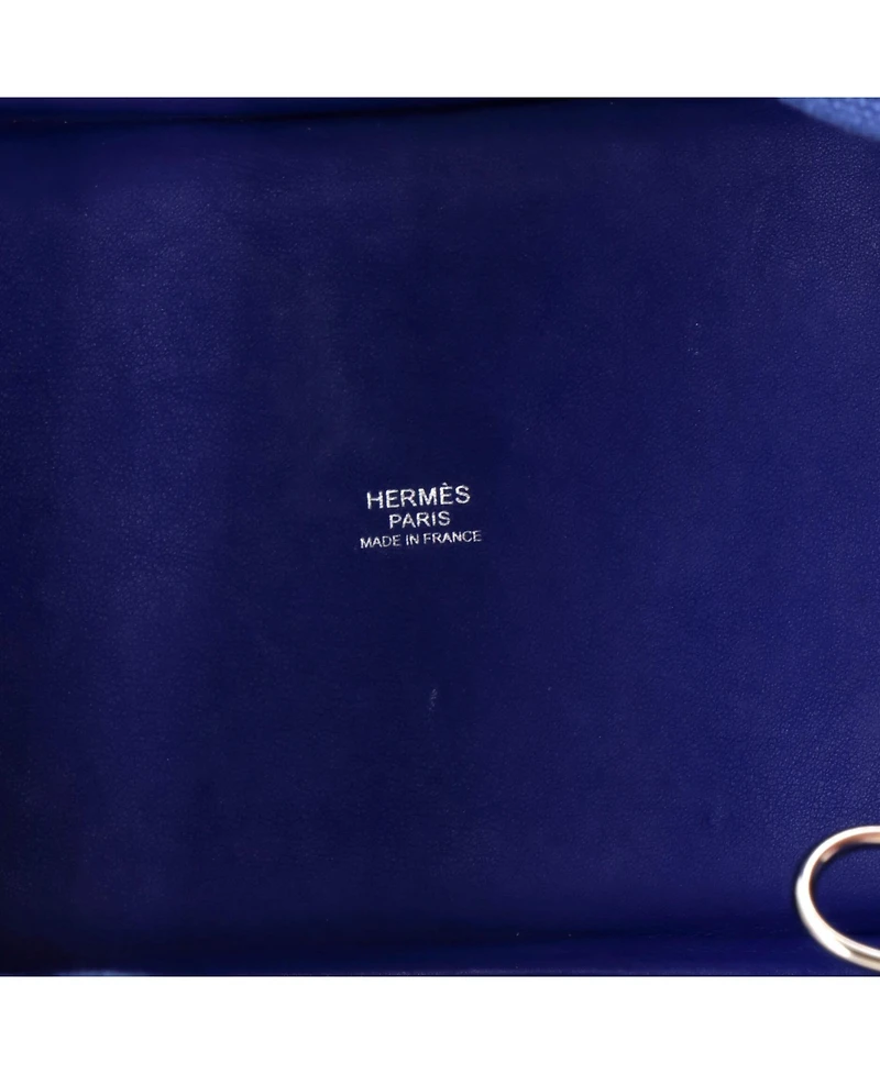 Pre-Owned HERMES Pm Cargo Picotin Lock Bag Canvas and Swift