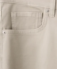 Mango Men's Regular-Fit Cotton Pants