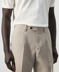 Mango Men's Amalfi Linen Slim-Fit Suit Pants