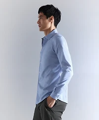 Mango Men's Slim Fit Non-Iron Striped Shirt