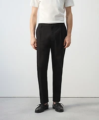 Mango Men's Regular-Fit Pleated Pants