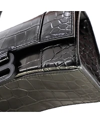 Pre-Owned Balenciaga Hourglass Top Handle Bag Embossed Leather
