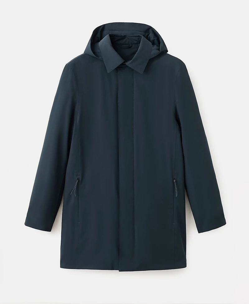 Mango Men's Removable Hood and Thermore Technology Packable Parka