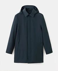 Mango Men's Removable Hood and Thermore Technology Packable Parka