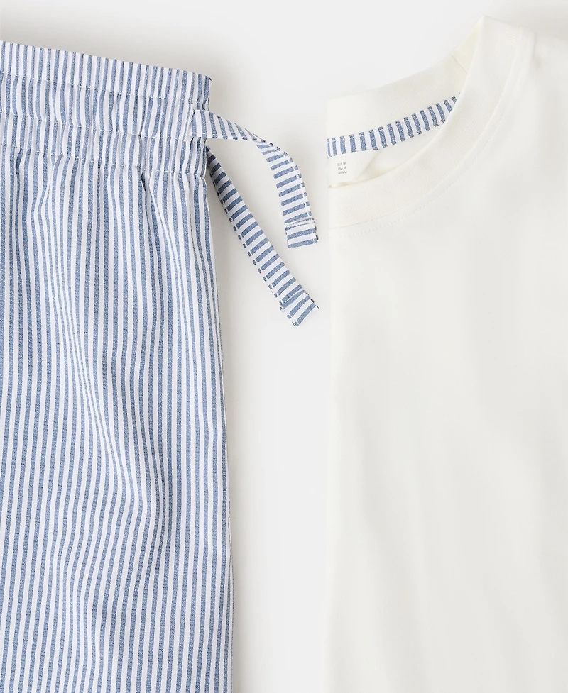 Mango Men's 2-Piece Mixed T-Shirt and Pajama