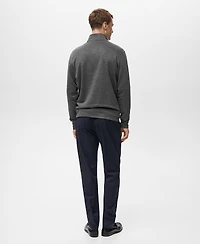 Mango Men's Regular-Fit Zip-Up Hoodie