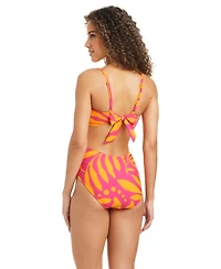 Bar Iii Women's Deep V-Neck One-Piece Swimsuit, Macy's Exclusive