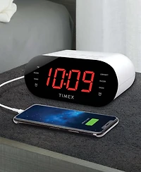 iHome Timex T232 Dual-Alarm Fm Usb Charging Alarm Clock Radio